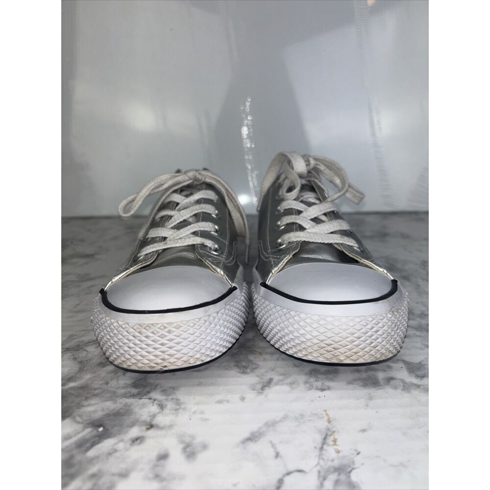 AIRWALK Legacee Silver Metallic Low Top Sneakers Shoes Size 8 - Picture 5 of 14